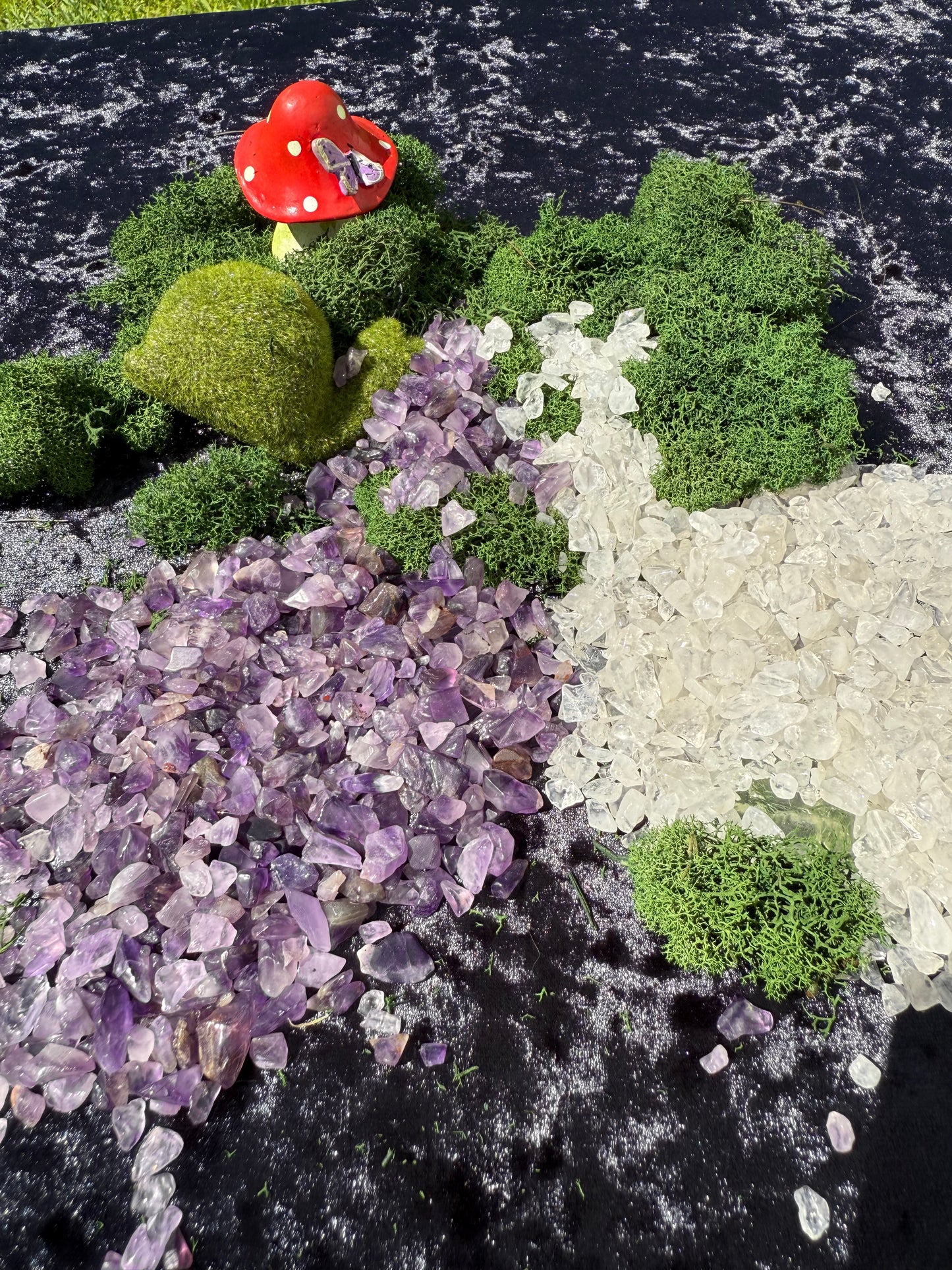 💎 Enchanted Gravel – Amethyst ‘N Quartz Crystal Substrate (500g)