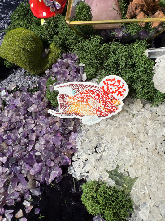 Flowerhorn Sticker